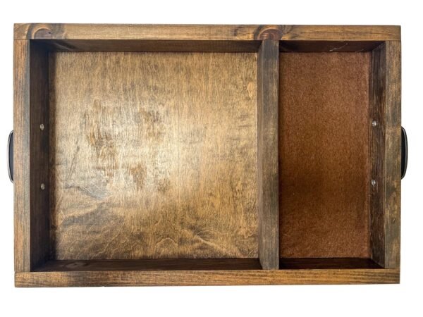 Lap tray for crafts lap table for punch needle frame rug hooking needle felting pad with area for craft tools and supplies. - Image 2