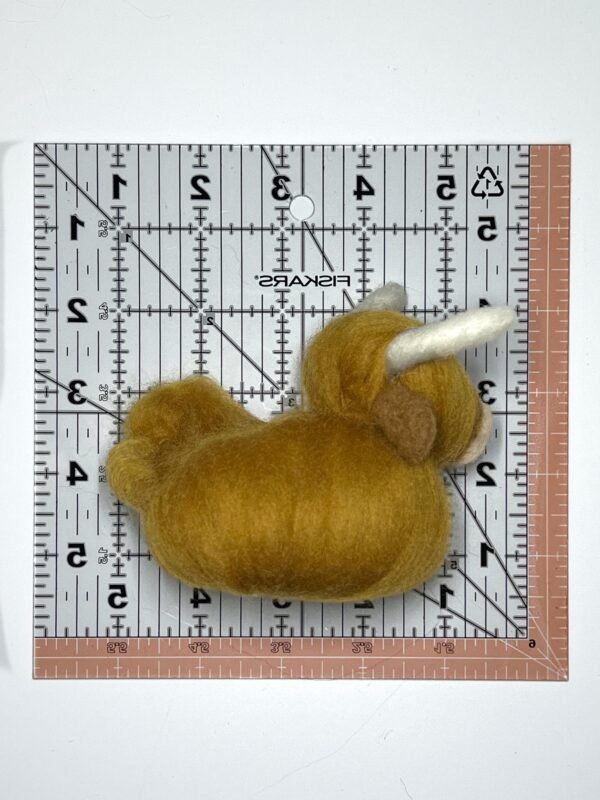 Needle Felted Highland Cow Sheep Wool Hairy Coo Cute Animal Figurine Fall Decor Unique Gift for Mom Anniversary and Housewarming - Image 8